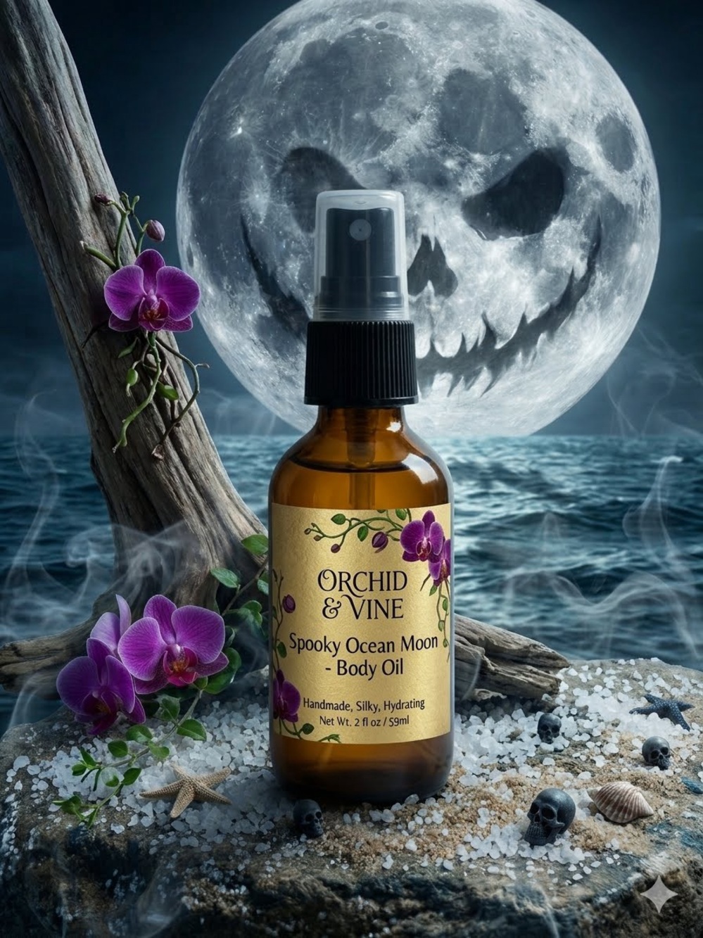 Orchid & Vine Spooky Ocean Moon Dry Body & Hair Oil